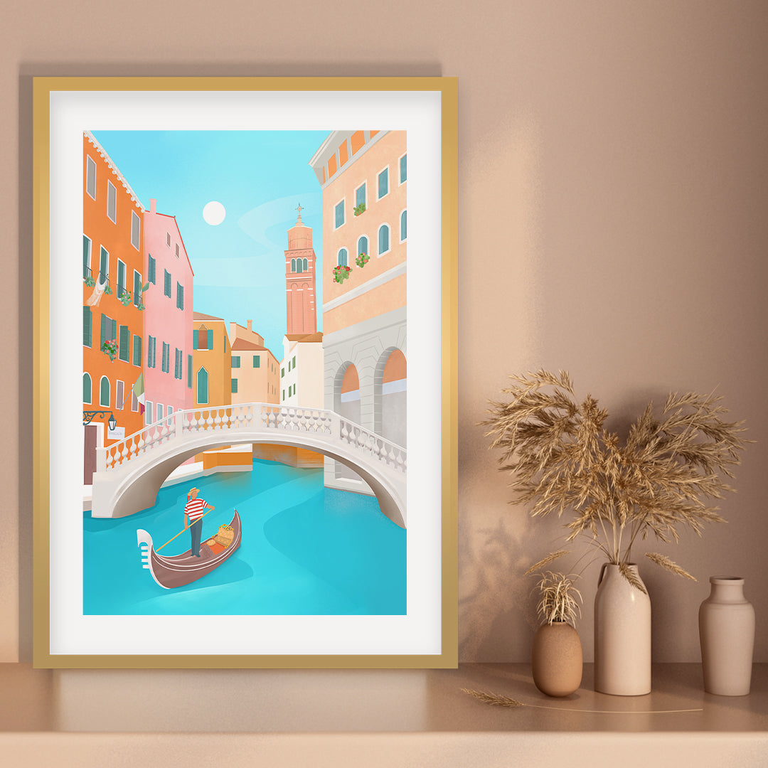 "Venice Petra Lidze Painting Artwork For Home Wall Decor"