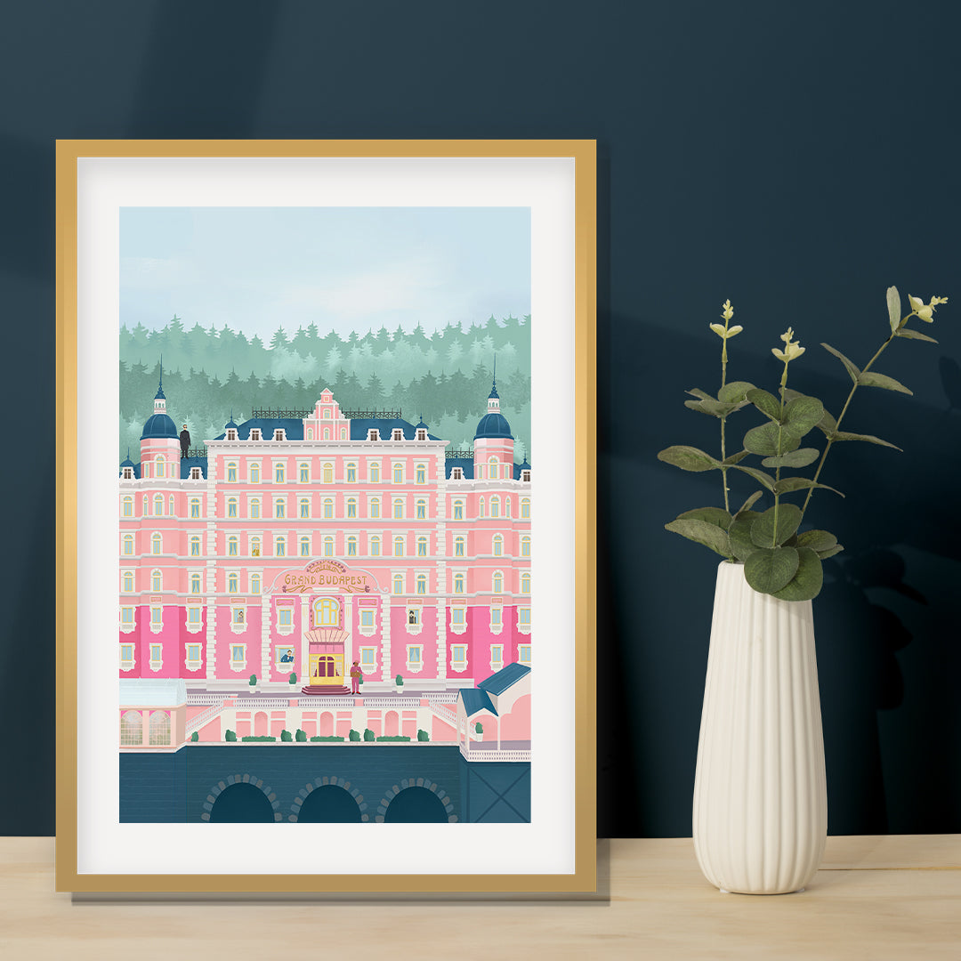 "The Grand Budapest Hotel Petra Lidze Painting Artwork For Home Wall Decor"
