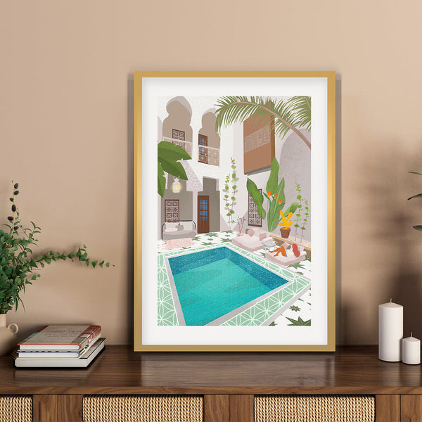 "Riad Petra Lidze Painting Artwork For Home Wall Decor"