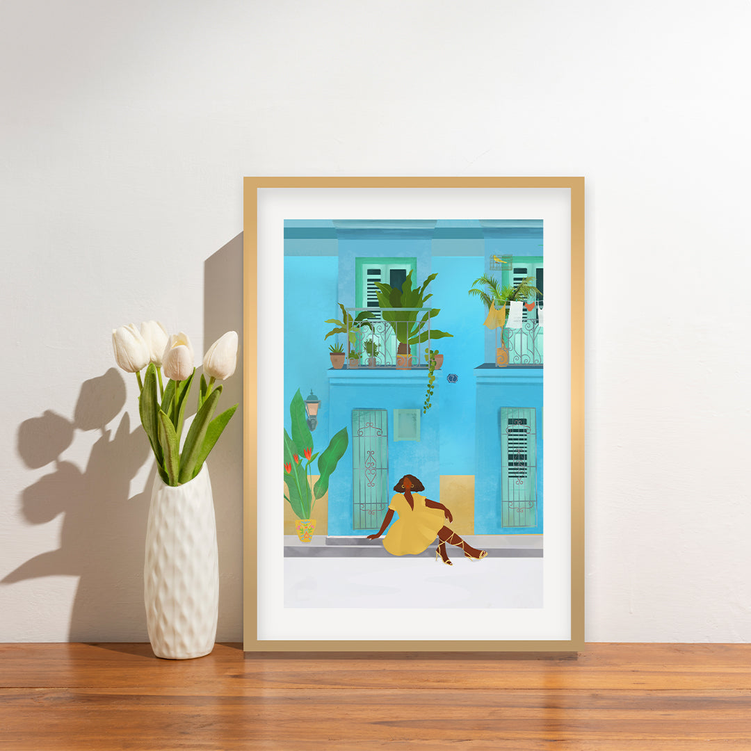 "Cuba Petra Lidze Painting Artwork For Home Wall Decor"