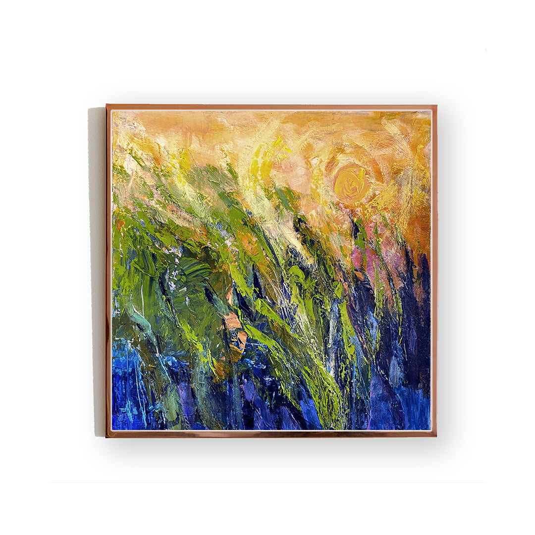 "Premium Sunflower Abstract Wall Art Painting For Home Wall Decor"