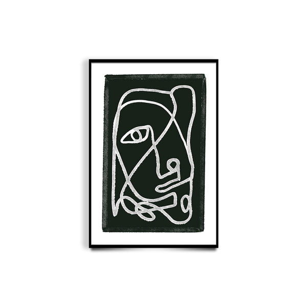 "Premium Monochrome Faces Abstract Wall Art Painting For Home Wall Decor"