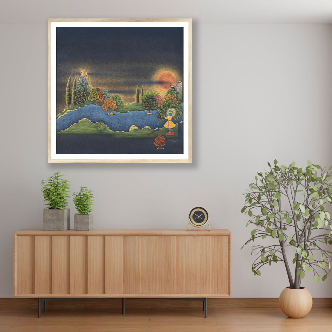 "Limited Edition Krishna Leela Paintings By Shammi Banu Sharma"