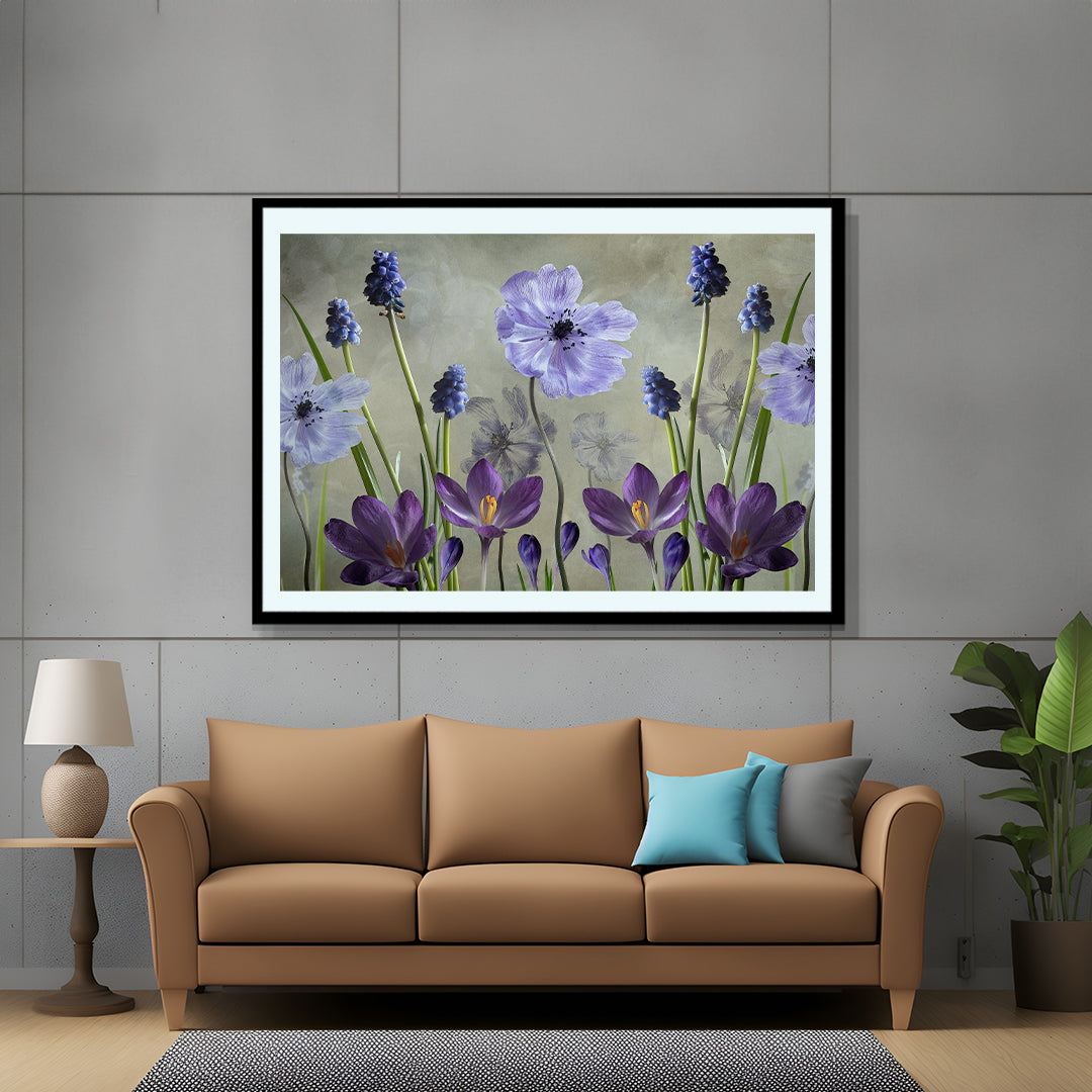 Purple Pleasure By Sharon Williams Artwork Painting For Living Space Wall Decor