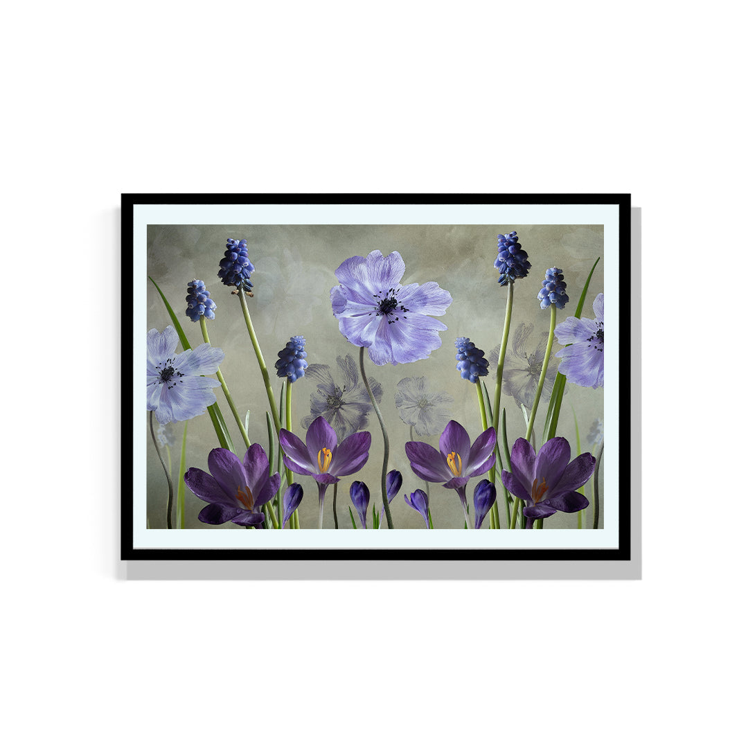 Purple Pleasure By Sharon Williams Artwork Painting For Living Space Wall Decor