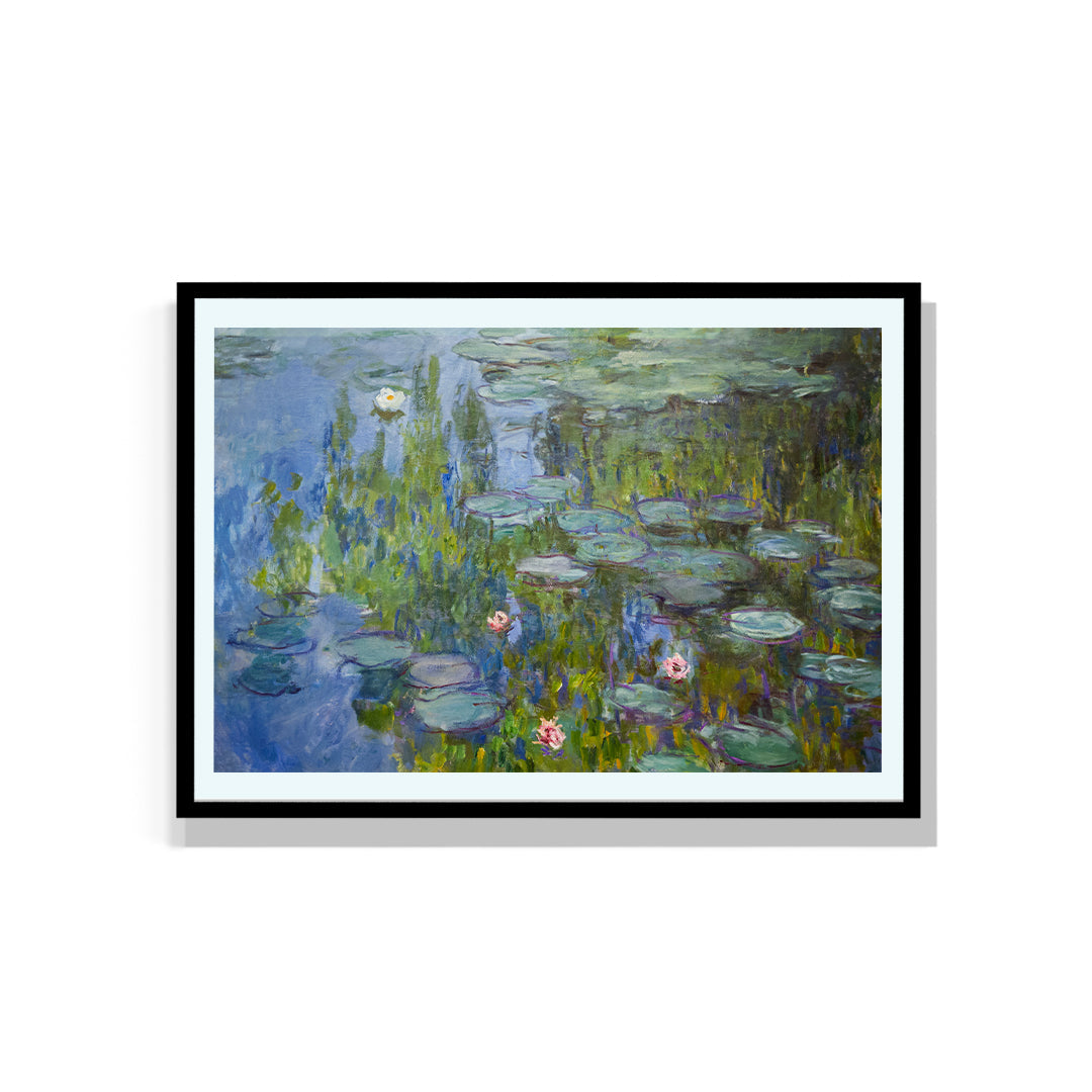 Water Lilies 1915 By Claude Monet Artwork Painting For Living Space Wall Decor