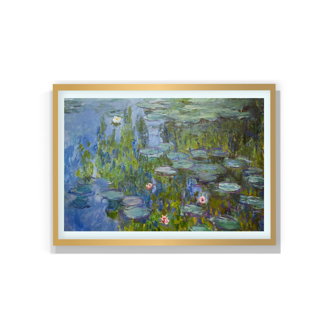 Water Lilies 1915 By Claude Monet Artwork Painting For Living Space Wall Decor