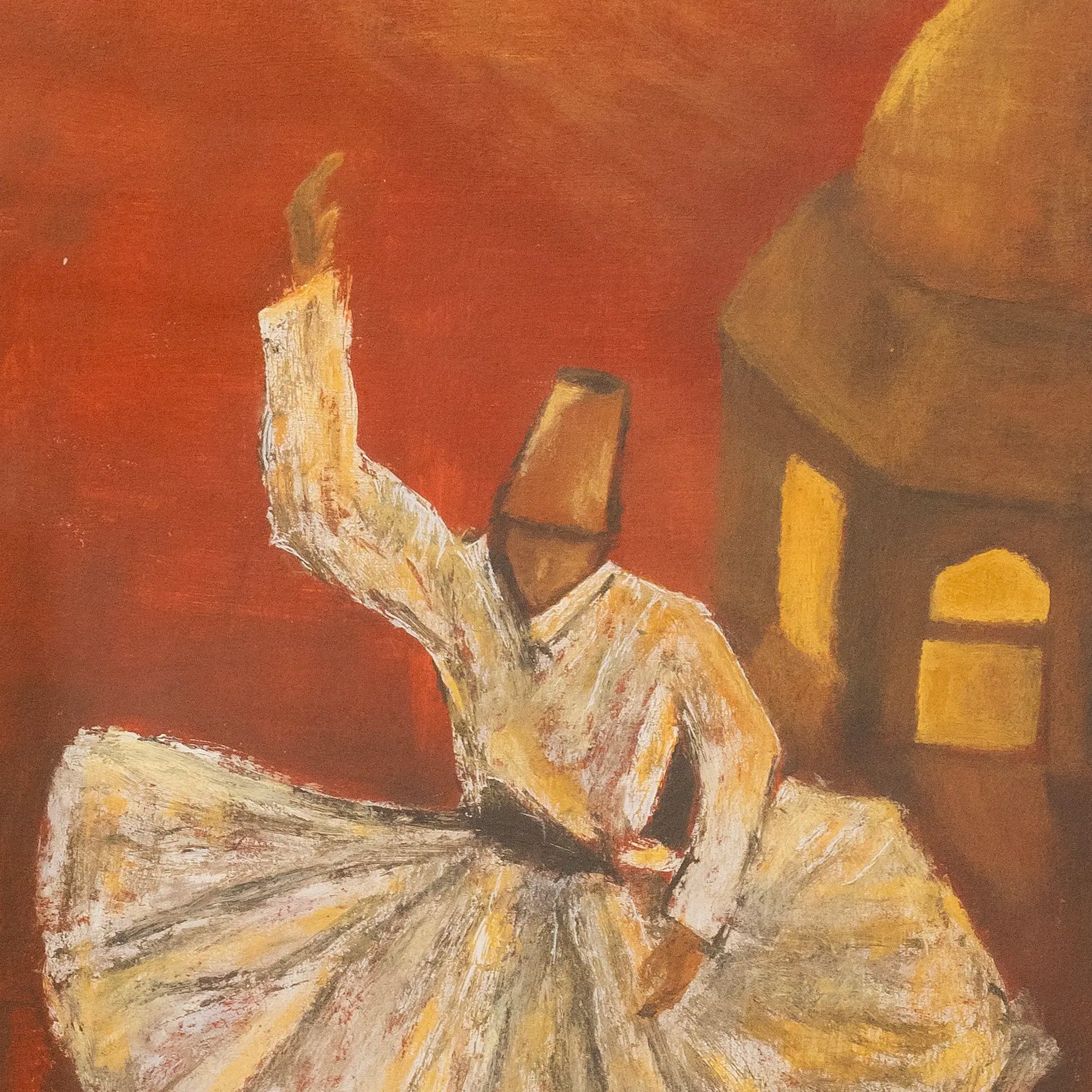 Dancing Dervishes Handmade Painting For Home Wall Decor #3