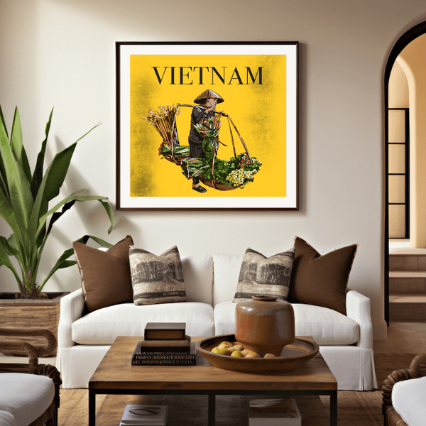 Blossoms of Vietnam Painting by Bharath For Home Wall Decor