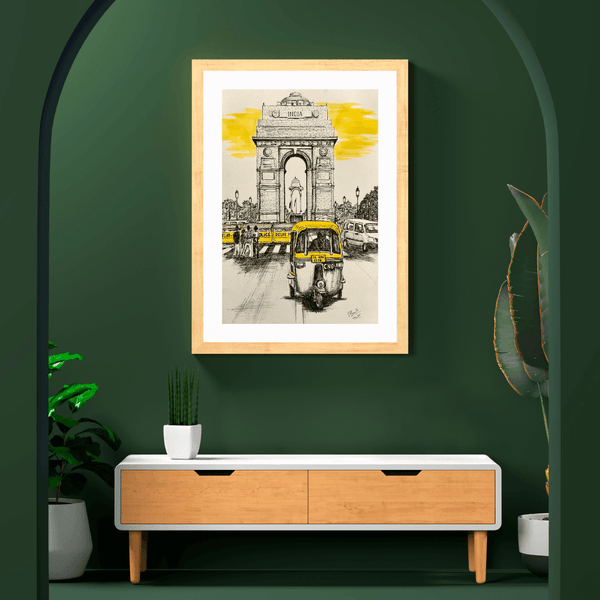 Delhi Diaries Painting by Bharath For Home Wall Decor