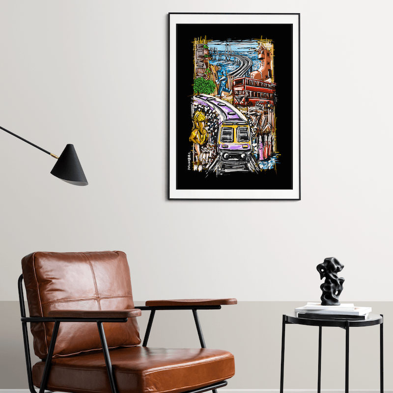 Bombay Chronicles Painting by Bharath For Home Wall Decor