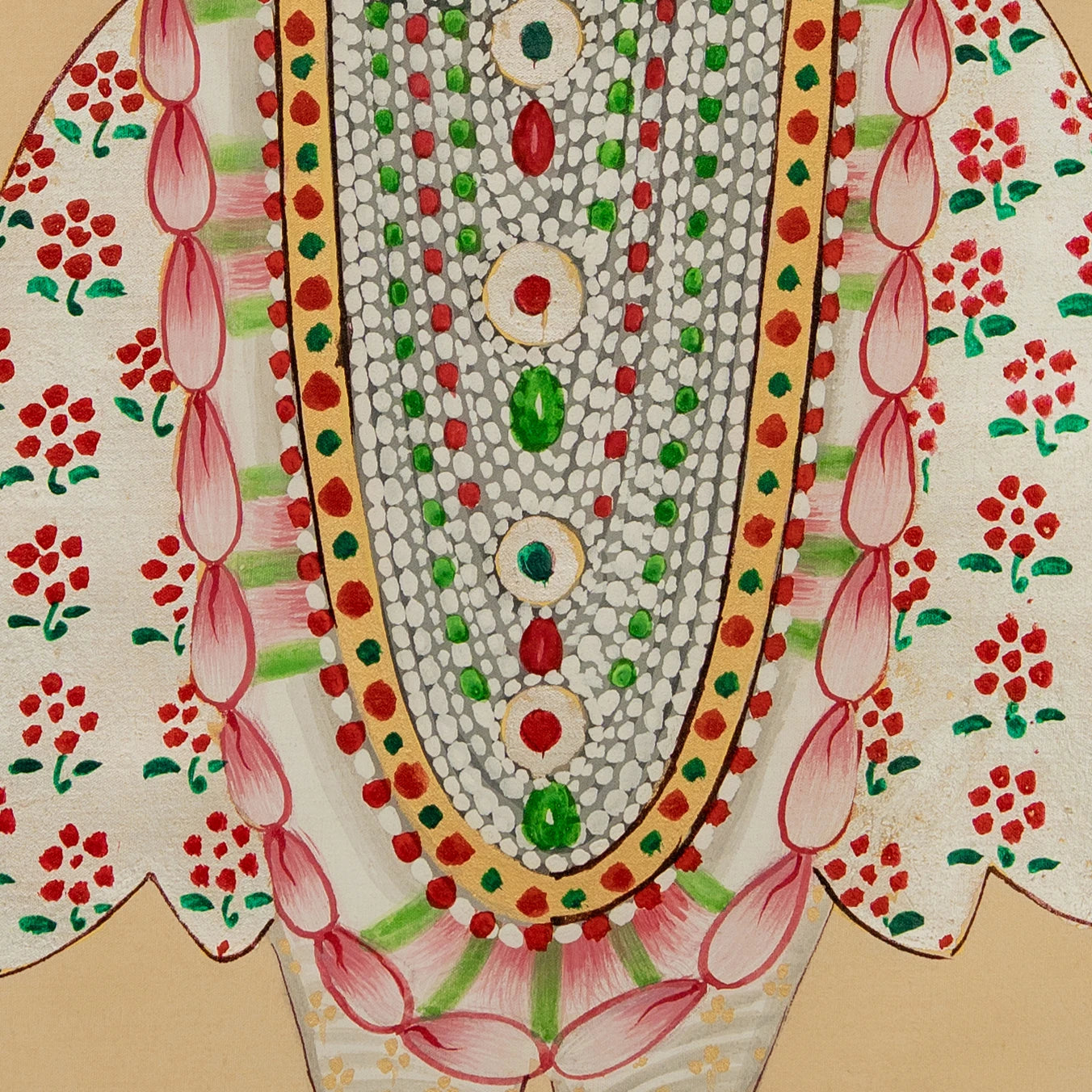 Real Silver Leaf Shrinathji Pichwai Handmade Painting