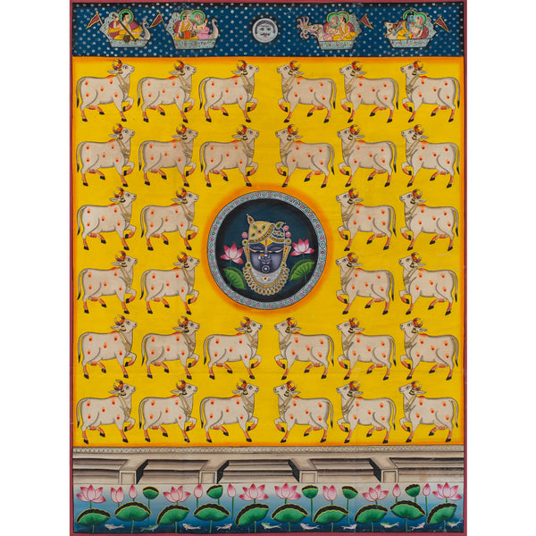 Shrinath ji Mukharvind Handmade Painting For Home Wall Decor