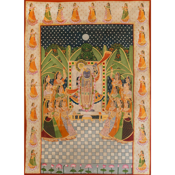 Shrinath ji Shri Rajbhog Swaroop Handmade Painting For Home Wall Decor