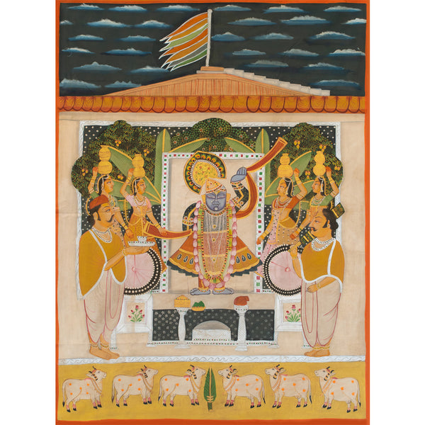 Shrinathji Darshan Pichwai Handmade Painting For Home Wall Decor