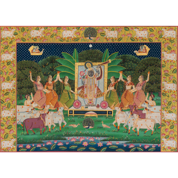 Sharad Purnima Handmade Painting For Home Wall Decor