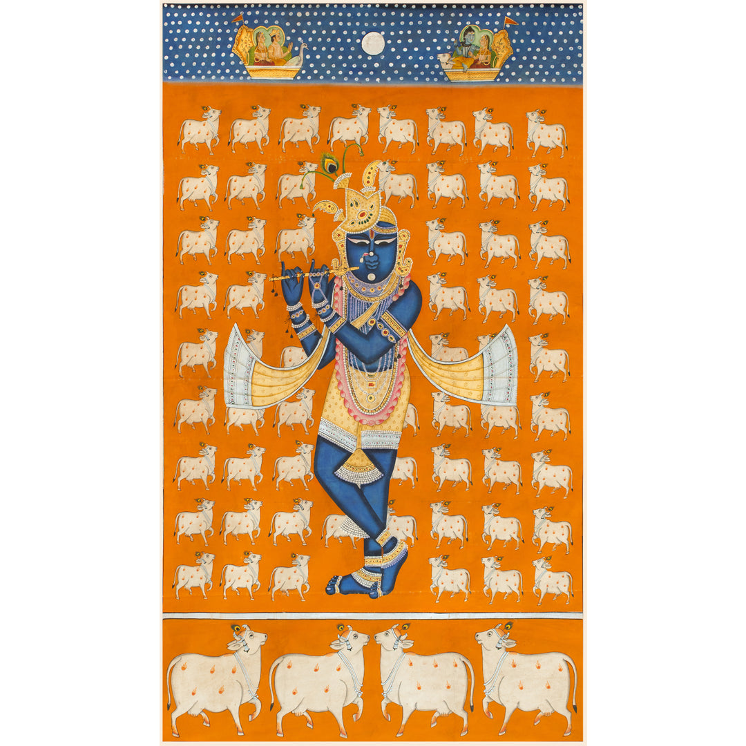 Shri Gokul Chandramaji Gawal Swaroop Handmade Painting For Home Wall Decor