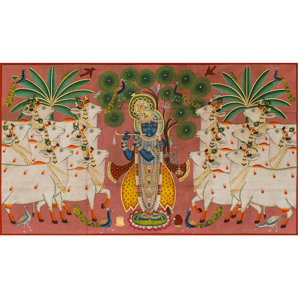 Gopashtami Handmade Painting For Home Wall Decor