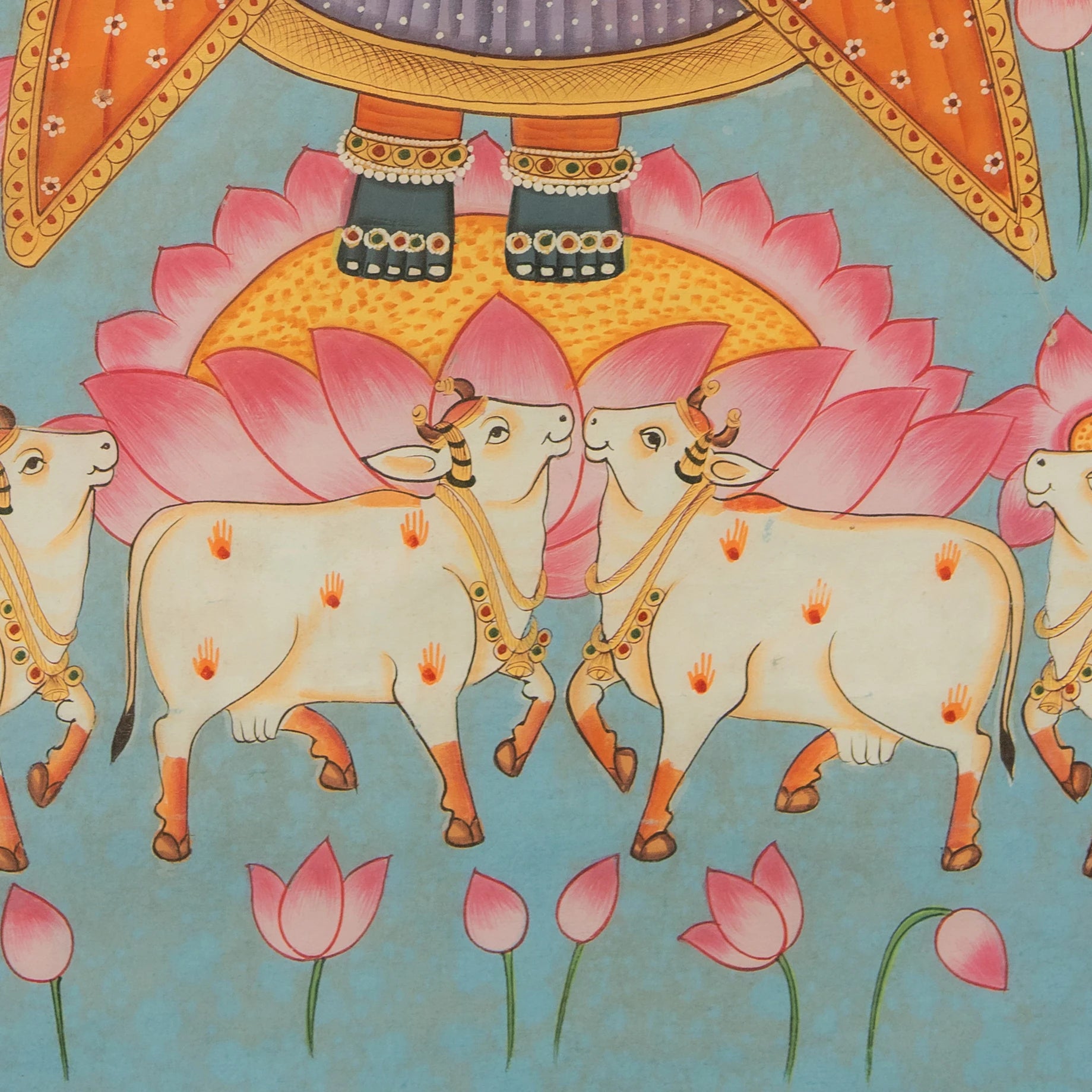 Shrinath ji Chappan Bhog Swaroop Pichwai Handmade Painting