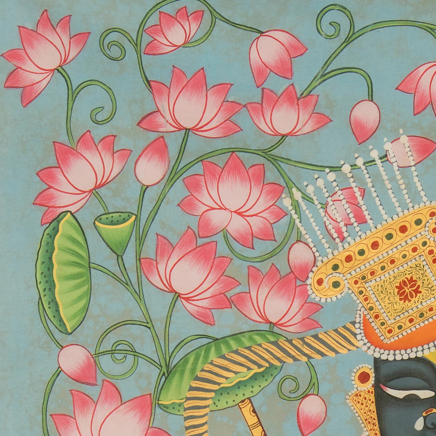 Shrinath ji Chappan Bhog Swaroop Pichwai Handmade Painting