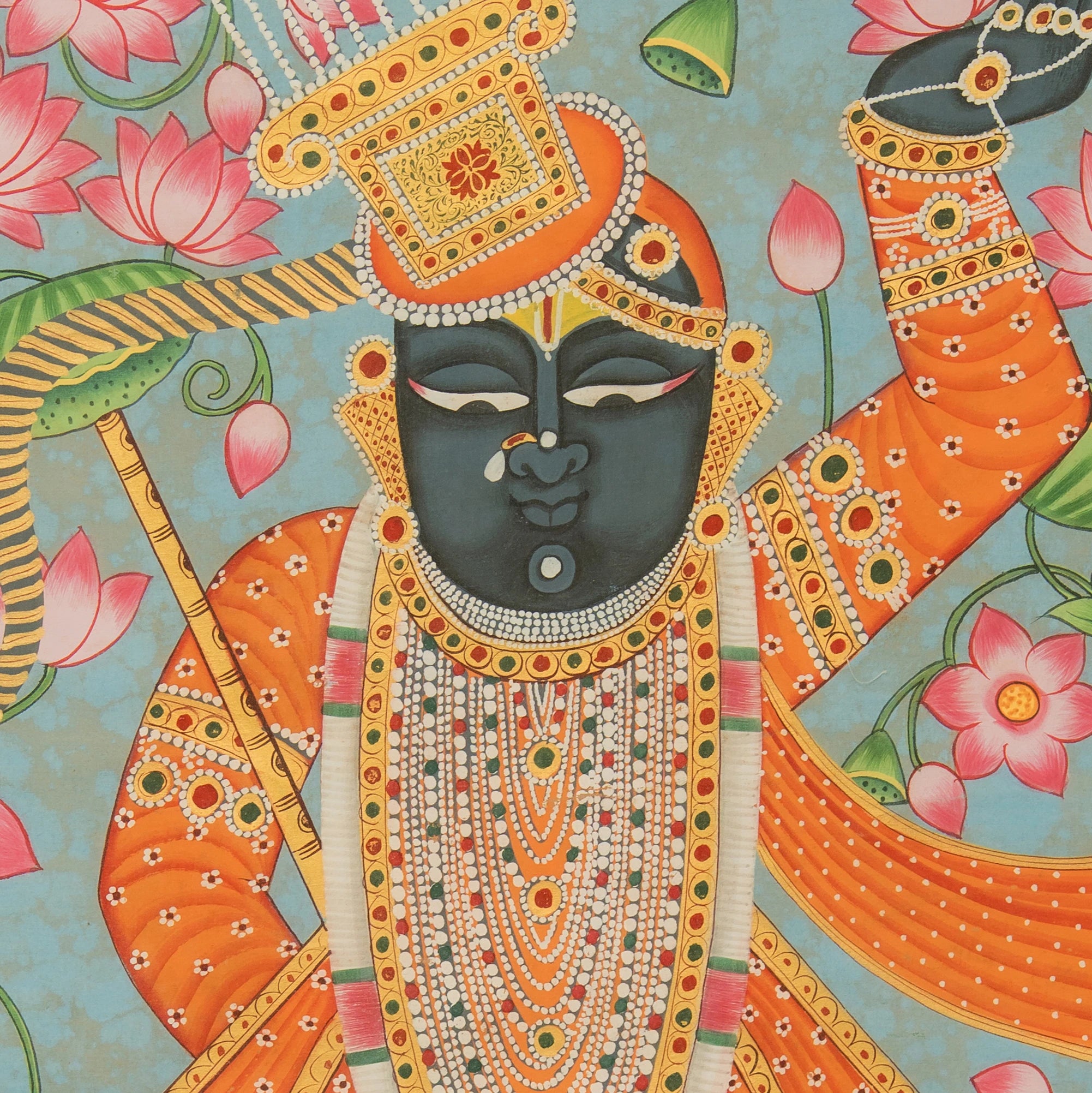 Shrinath ji Chappan Bhog Swaroop Pichwai Handmade Painting