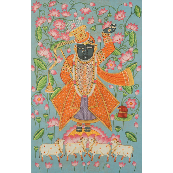 Shrinath ji Chappan Bhog Swaroop Pichwai Handmade Painting