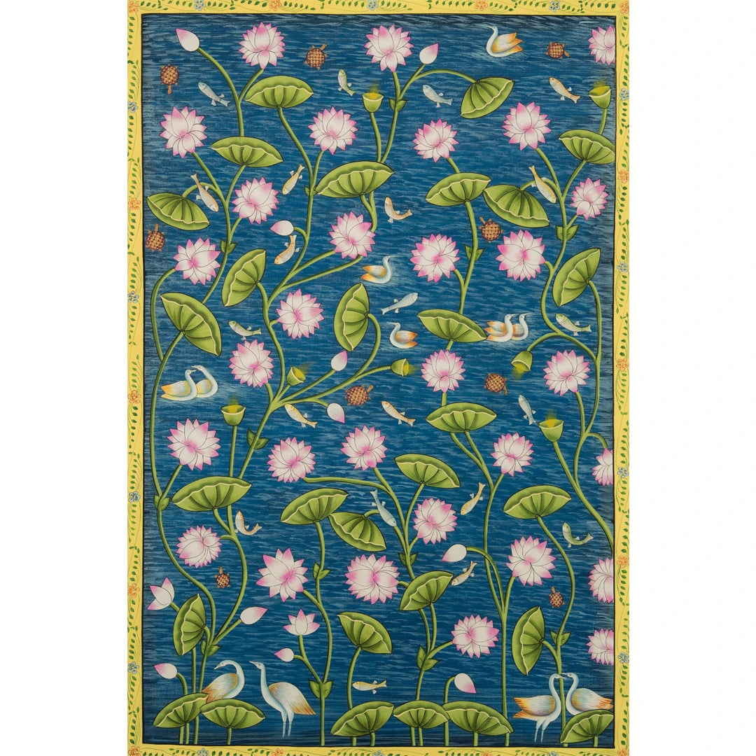 Kamal Talai Pichwai Handmade Painting (2)