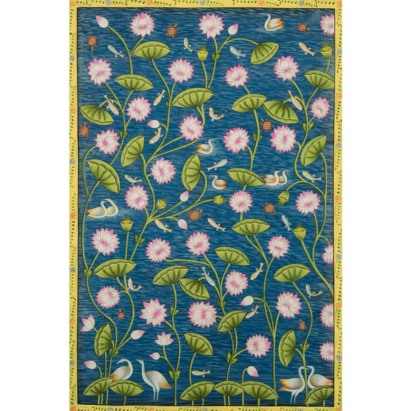 Kamal Talai Pichwai Handmade Painting (2)