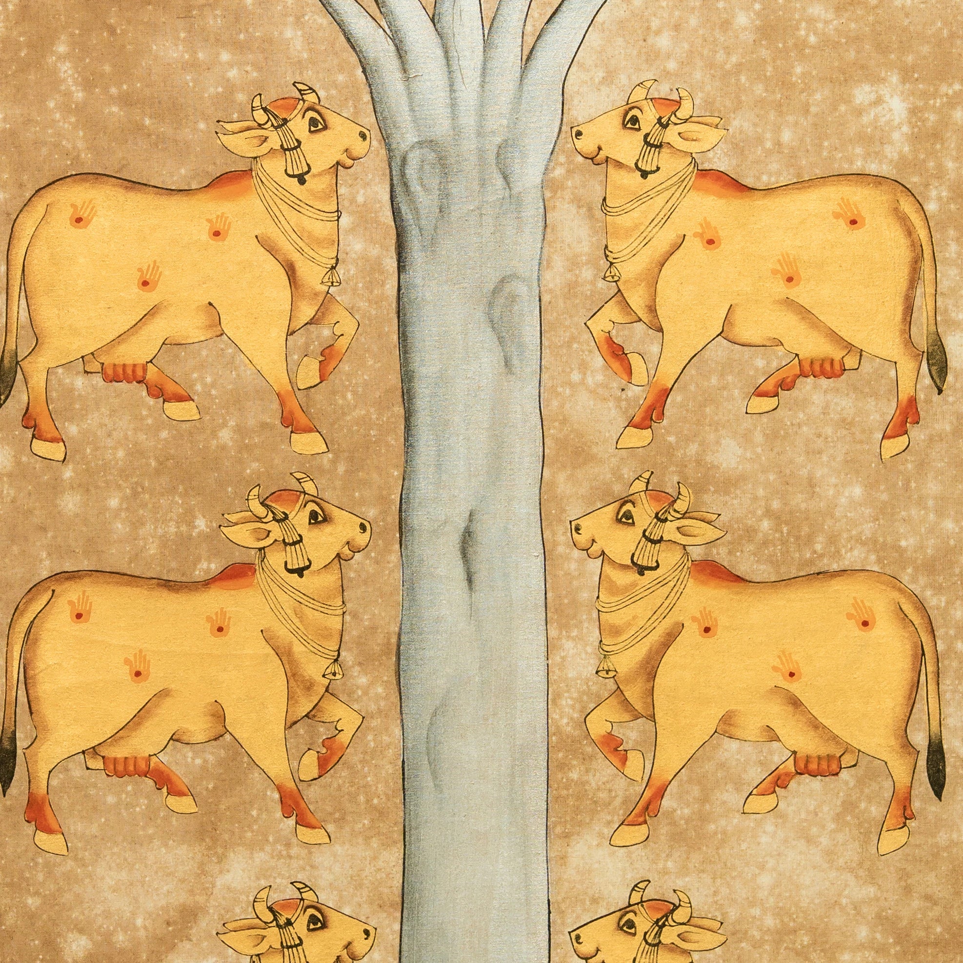 Festival of Cows Pichwai Handmade Painting