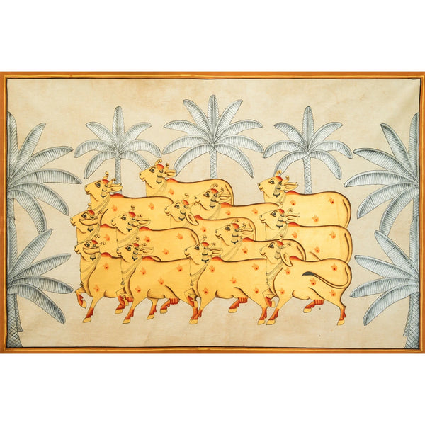 Gopashtami | Festival of Cows Pichwai Handmade Painting (2)