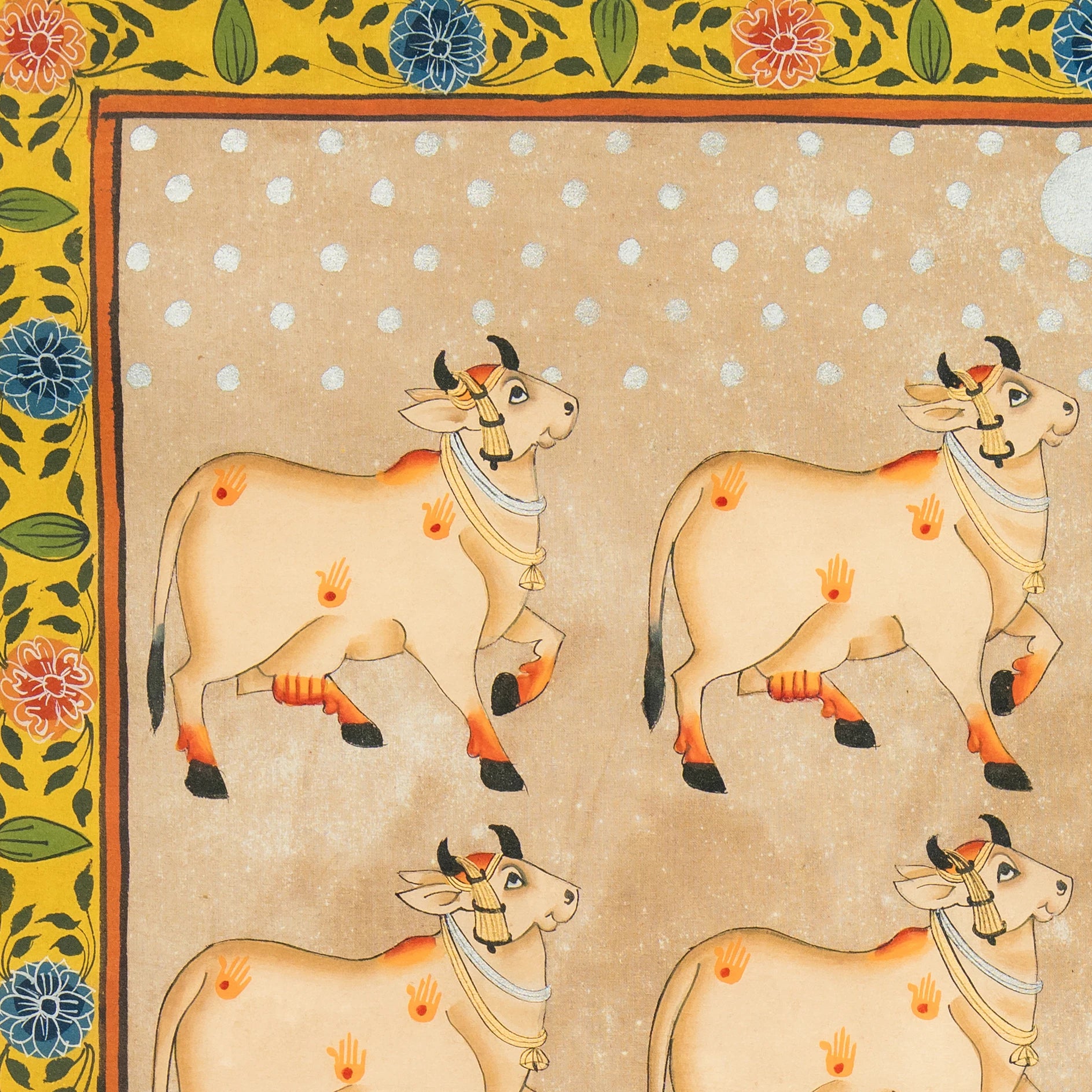 Festival of Cows Pichwai Handmade Painting (3)