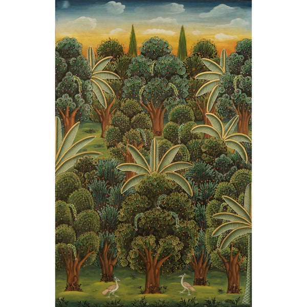 Jungle Scene Handmade Pichwai Painting (2)