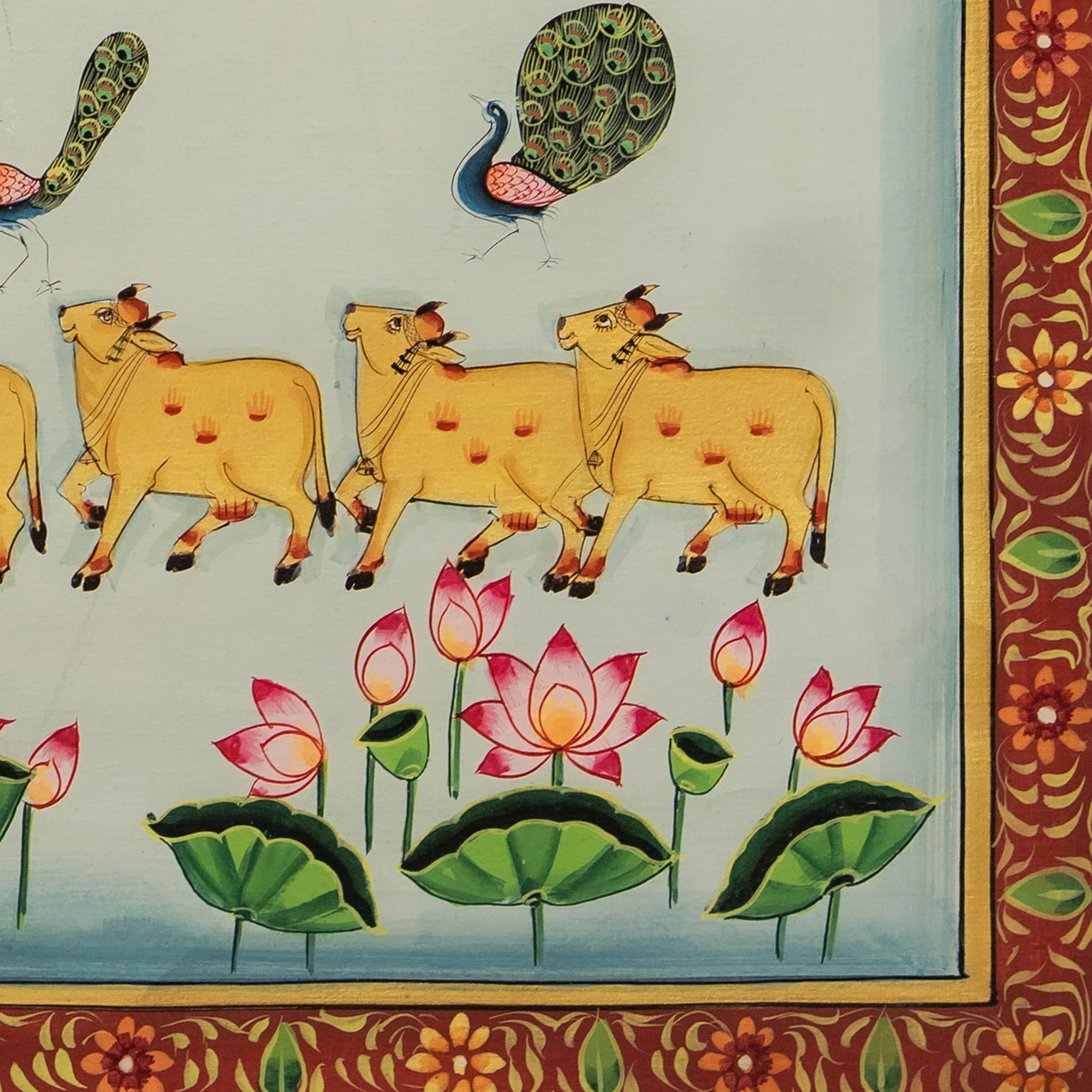 Shrinath ji Rajbhog Swaroop Pichwai Handmade Painting
