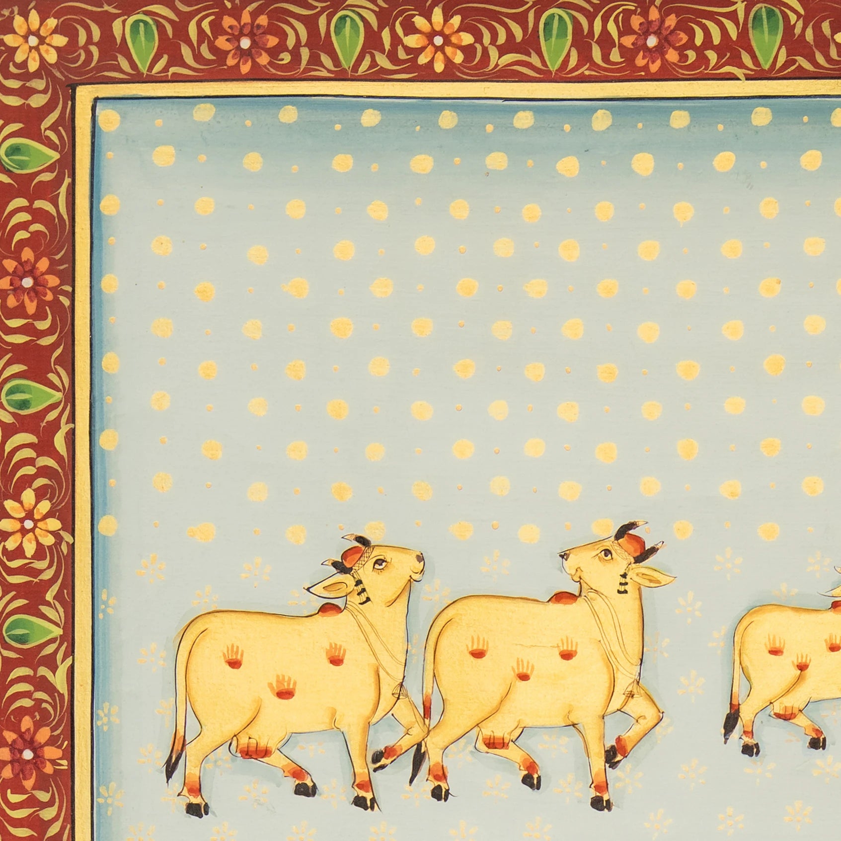 Shrinath ji Rajbhog Swaroop Pichwai Handmade Painting