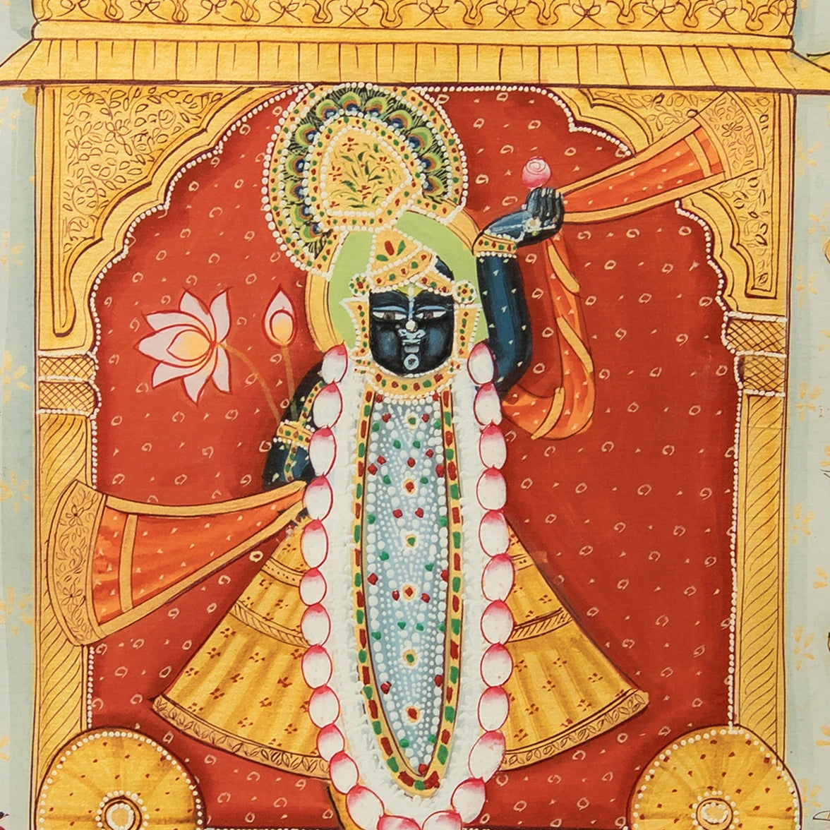 Shrinath ji Rajbhog Swaroop Pichwai Handmade Painting