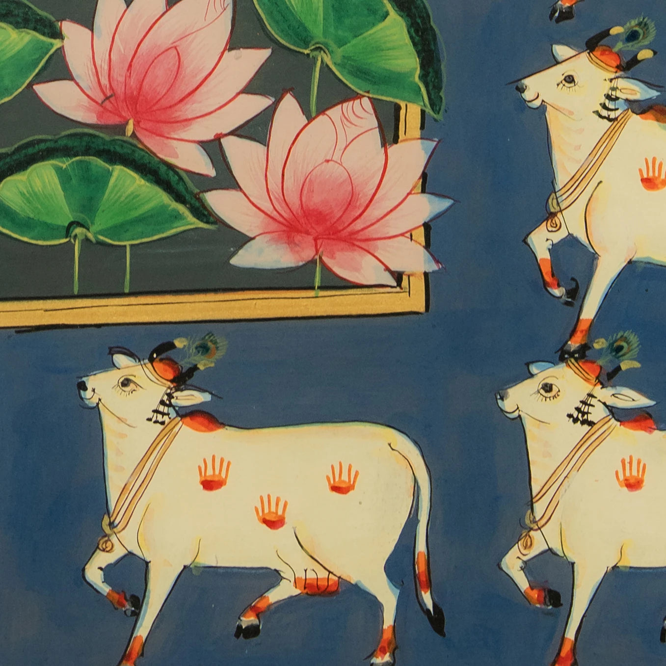 Festival of Cows Pichwai Handmade Painting (5)