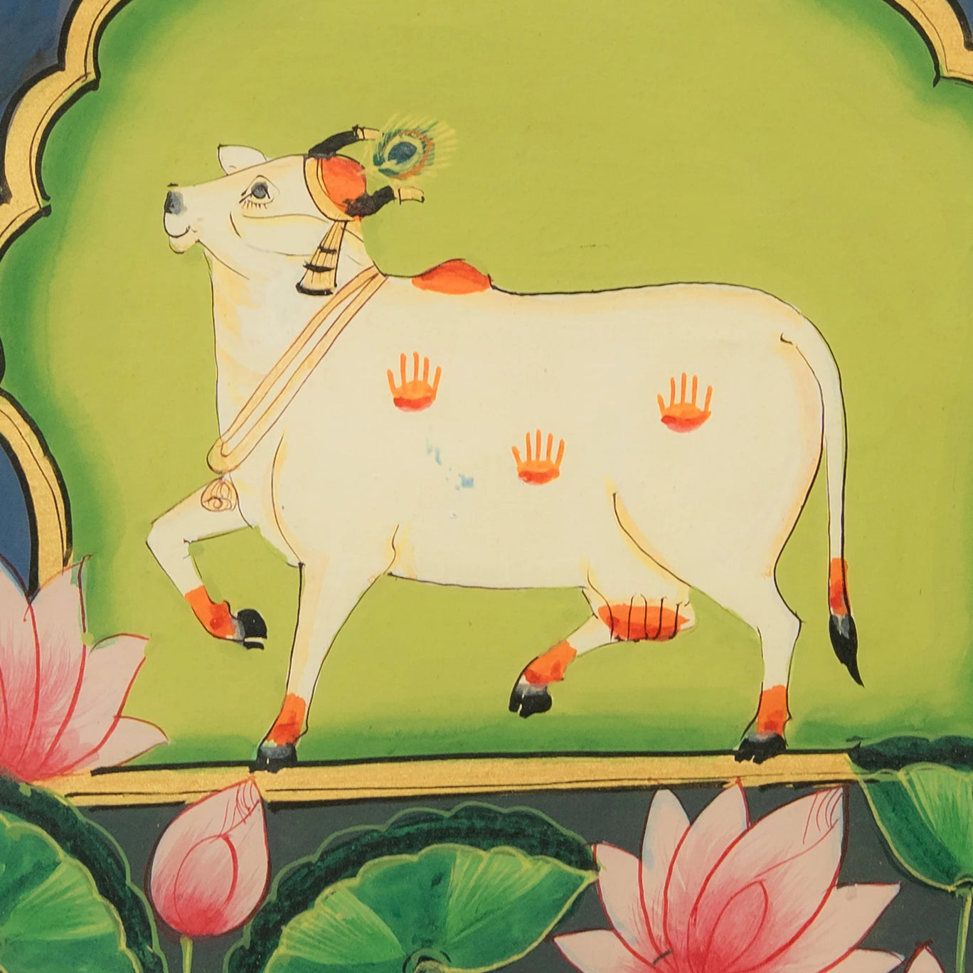 Festival of Cows Pichwai Handmade Painting (5)
