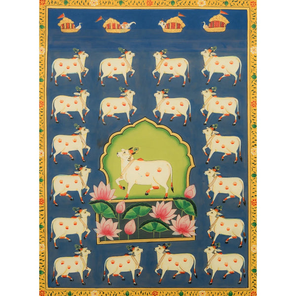 Gopashtami | Festival of Cows Pichwai Handmade Painting (5)