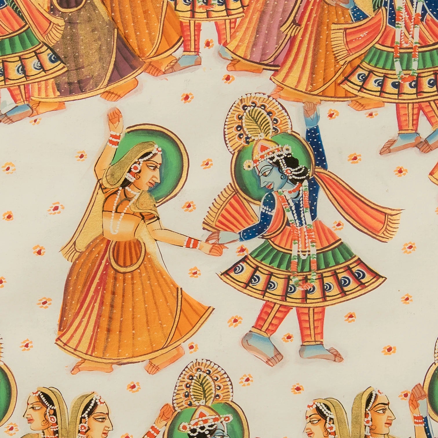 Maha Raasleela Pichwai Handmade Painting