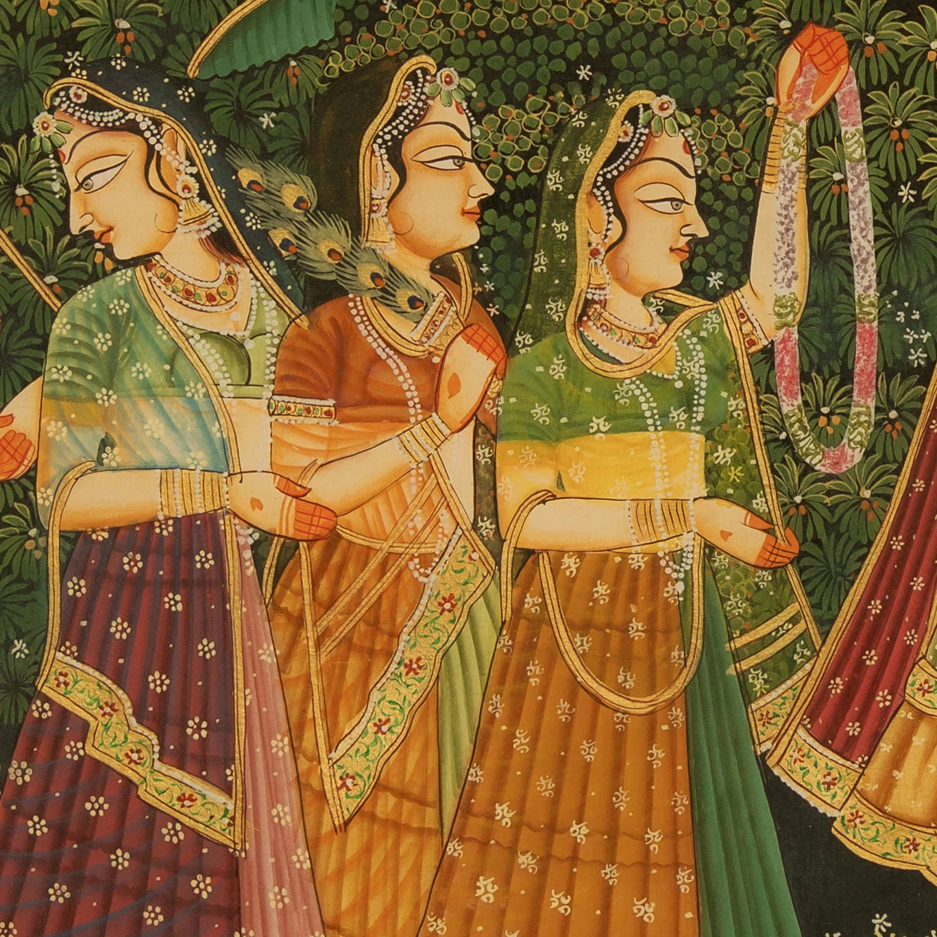 Radha Krishna Union Pichwai Handmade Painting
