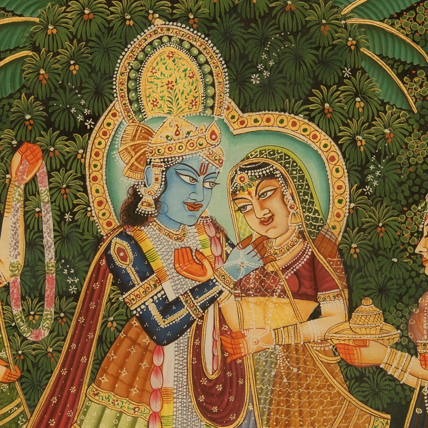 Radha Krishna Union Pichwai Handmade Painting