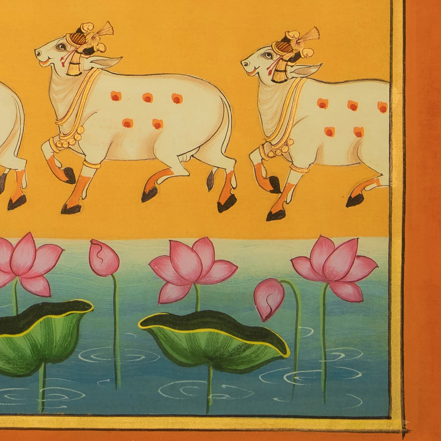 Shrinath ji Raj Bhog Swaroop Pichwai Handmade Painting