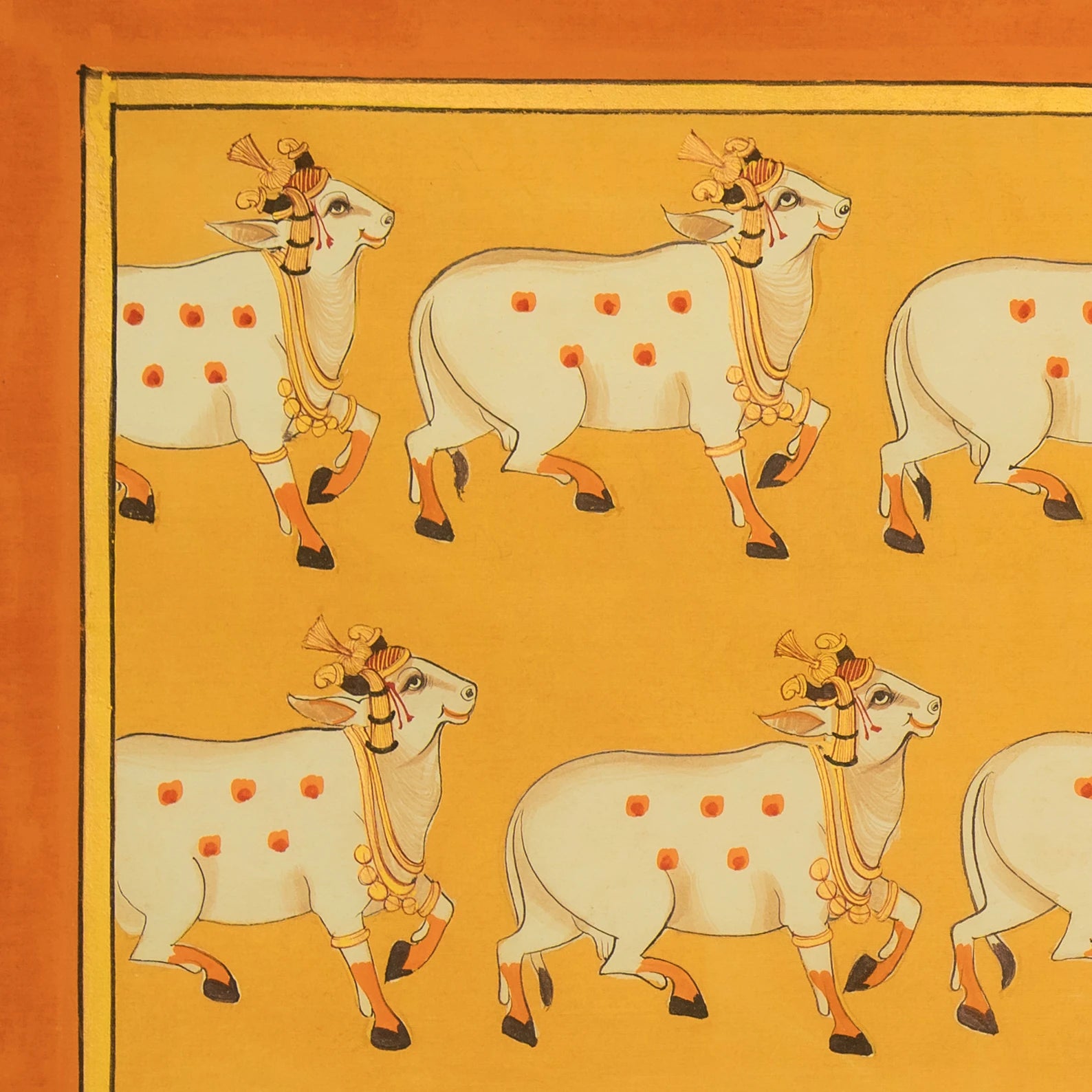 Shrinath ji Raj Bhog Swaroop Pichwai Handmade Painting