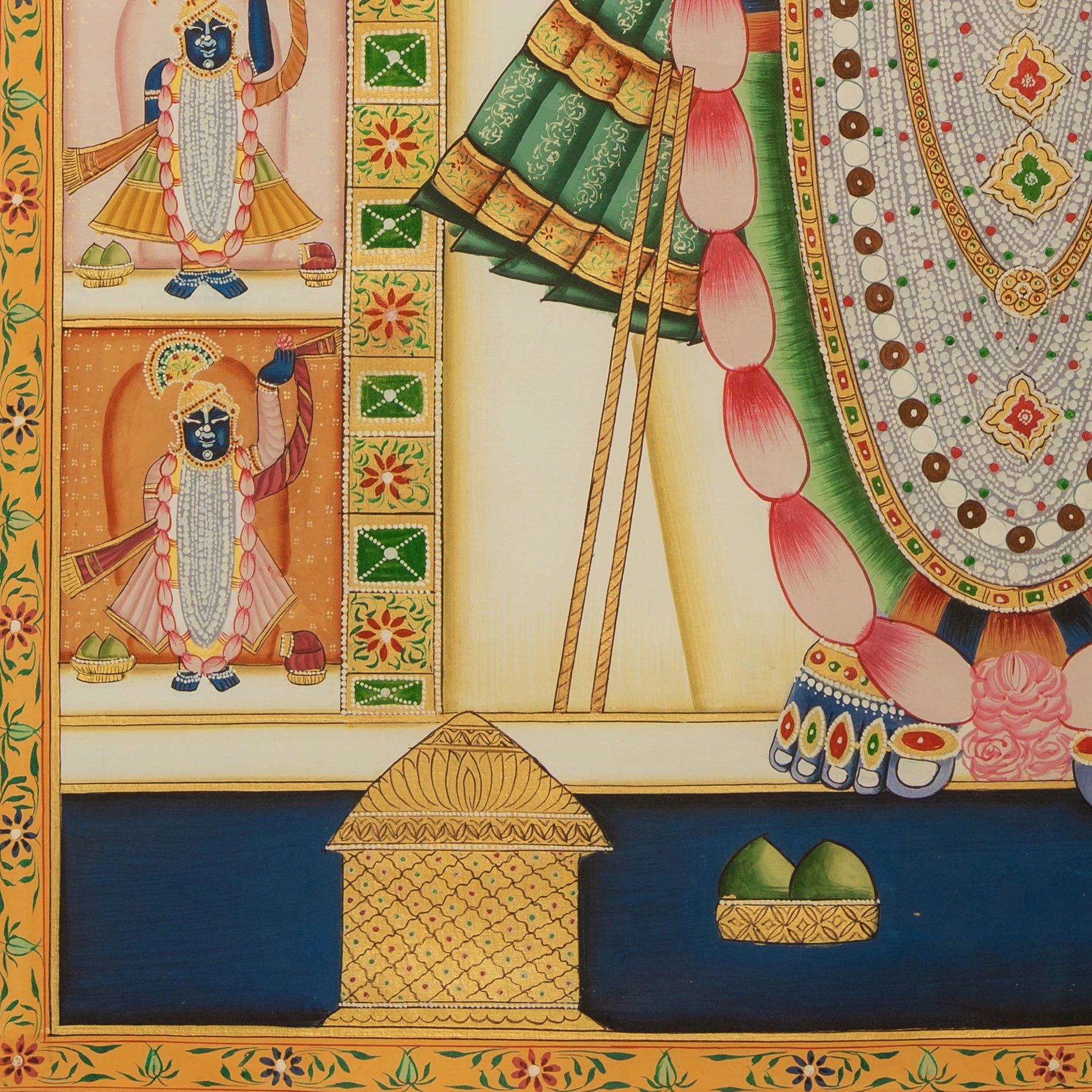 Sharad Poornima - Dawn Theme Pichwai Handmade Painting (Copy)