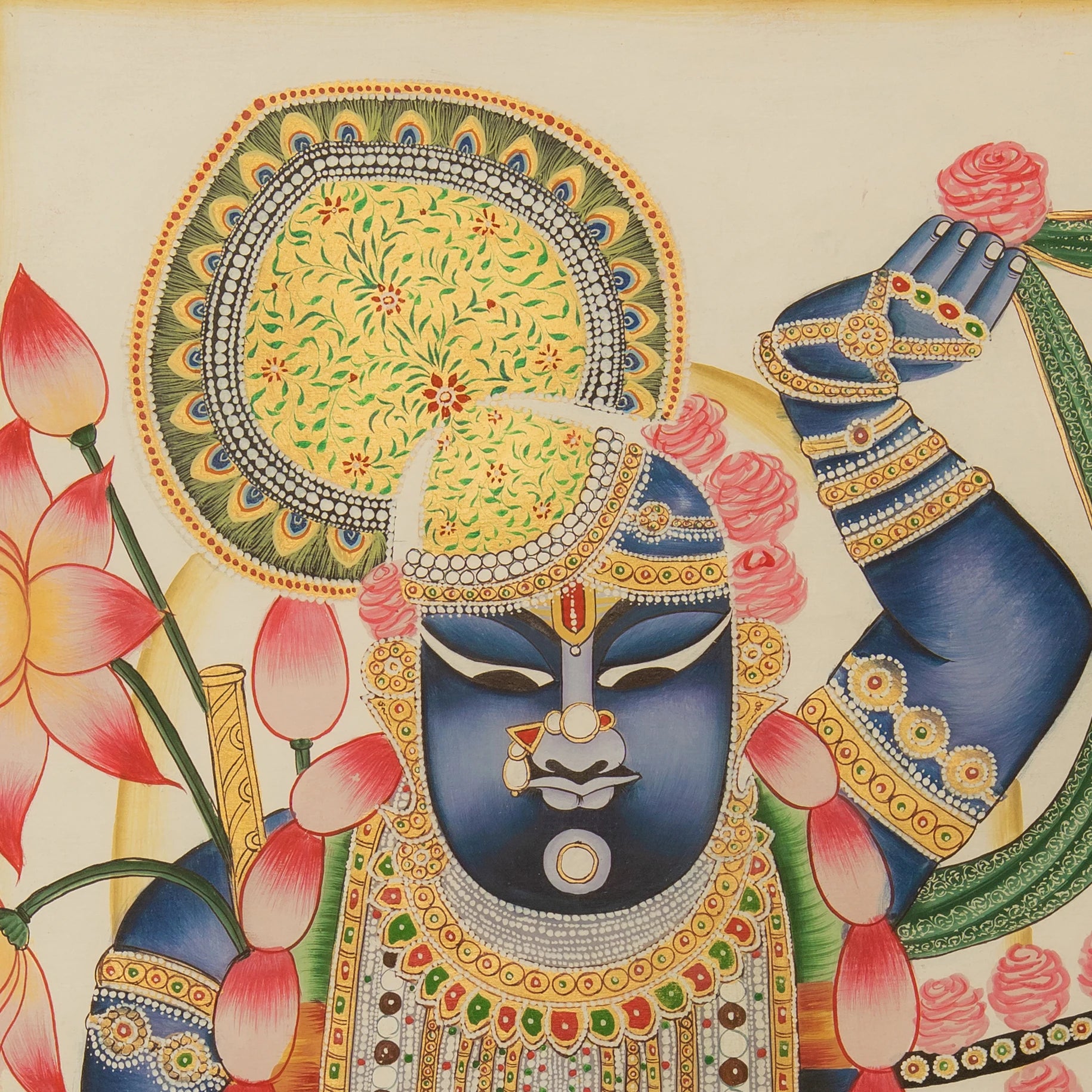 Sharad Poornima - Dawn Theme Pichwai Handmade Painting (Copy)