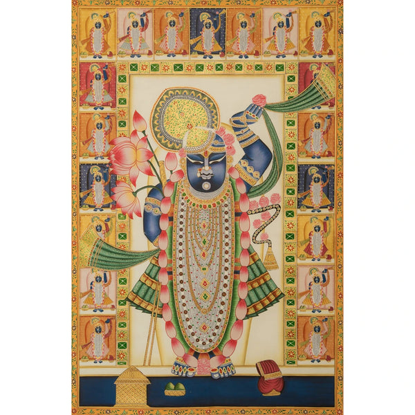 Sharad Poornima - Dawn Theme Pichwai Handmade Painting (Copy)