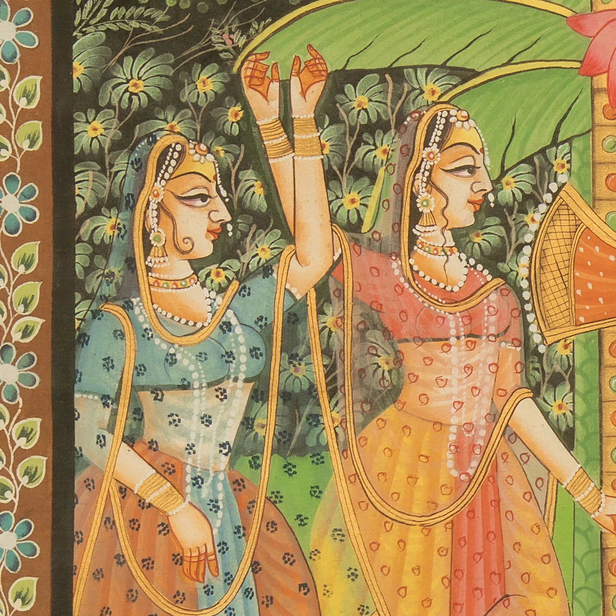 Sharad Poornima - Dawn Theme Pichwai Handmade Painting