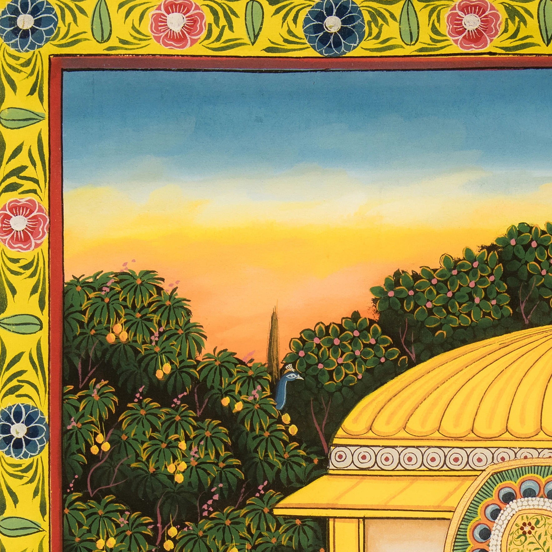 Shrinath ji Raj Bhog Swaroop Pichwai Handmade Painting (2)