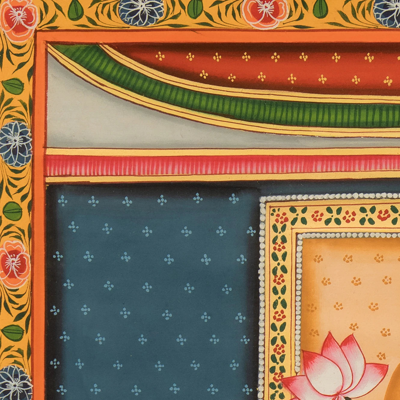 Shrinath ji Raj Bhog Swaroop Pichwai Handmade Painting (3)
