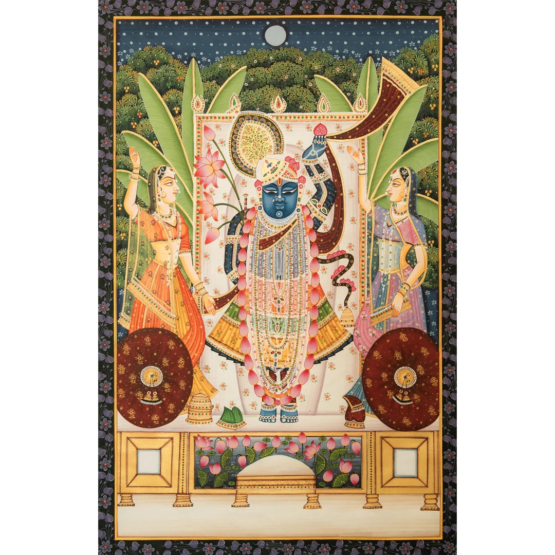 Sharad Poornima Pichwai Handmade Painting